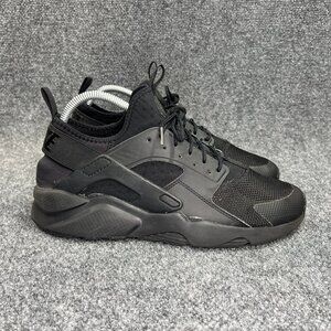 Nike Air Huarache Run Ultra Shoes Men's Size 10 Triple Black Athletic Running